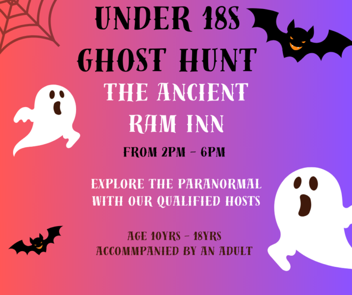 £30 Junior Sunday Afternoon Hosted Ghost Hunt 3 Aug 2025
