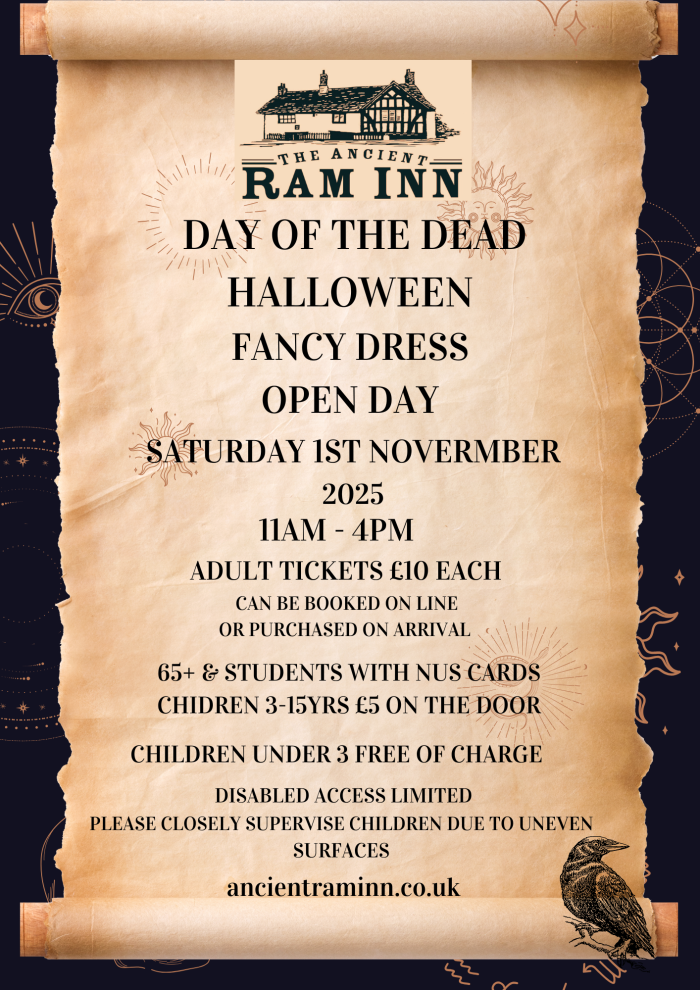 Day of the Dead Halloween OPEN DAY 11am-4pm November 1 2025 £10ea